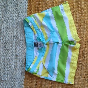 The North Face Kids Swim Shorts - Blue, Green, Yellow